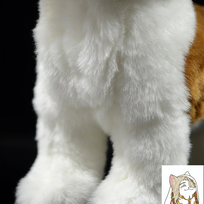 St. Bernard Dog Plush – Big Fluffy Pup