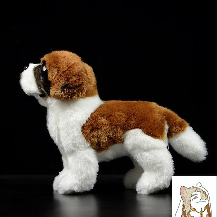St. Bernard Dog Plush – Big Fluffy Pup