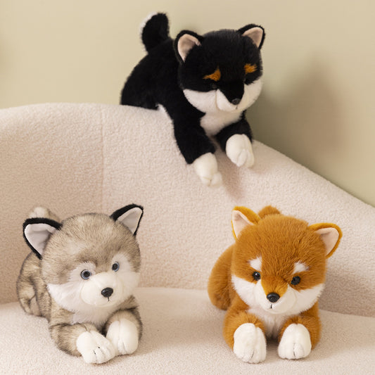 Shiba & Husky Plush Dolls – Doggy Duo Delight